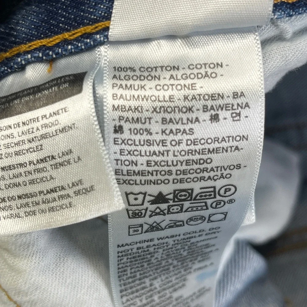 Levis 501 Original Fit Mens Medium Wash Blue Denim Straight Leg Jeans 34x32